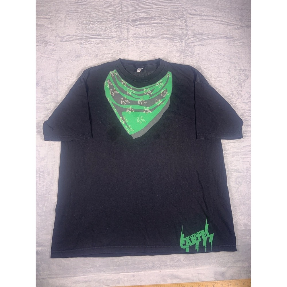 Hollywood Cartel Bandana Print Tee Men's T-Shirt XXL Black Short Sleeve